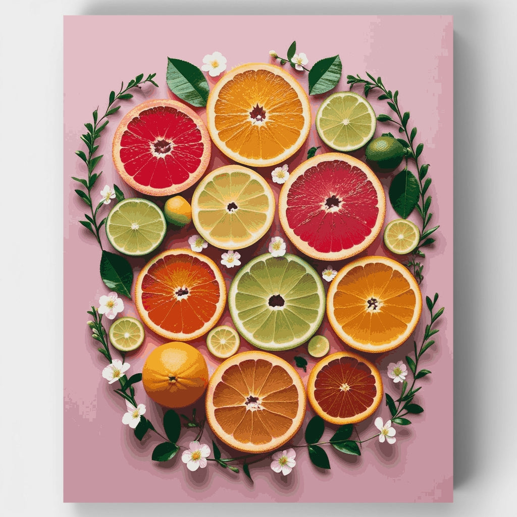 Kit de pintura por números - Mezcla de cítricos — Estándar