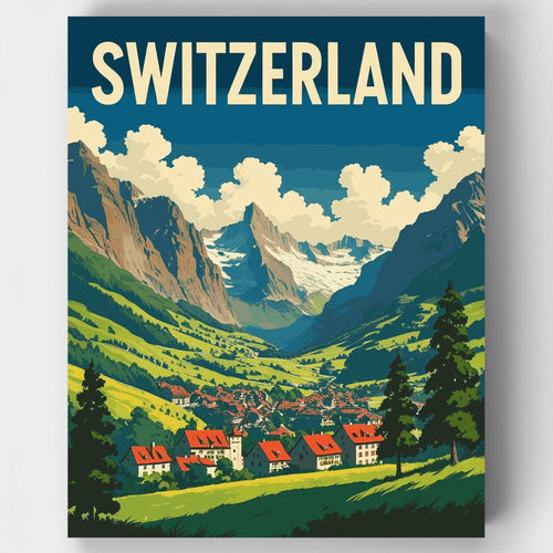 Switzerland - Paint by Numbers Kit