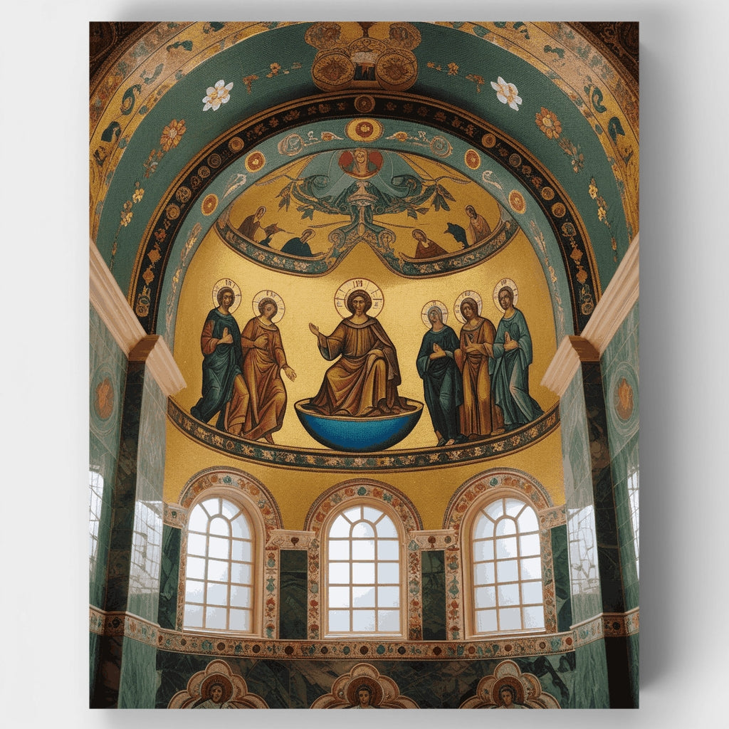 Byzantine Church Mosaic - Paint by Numbers Kit