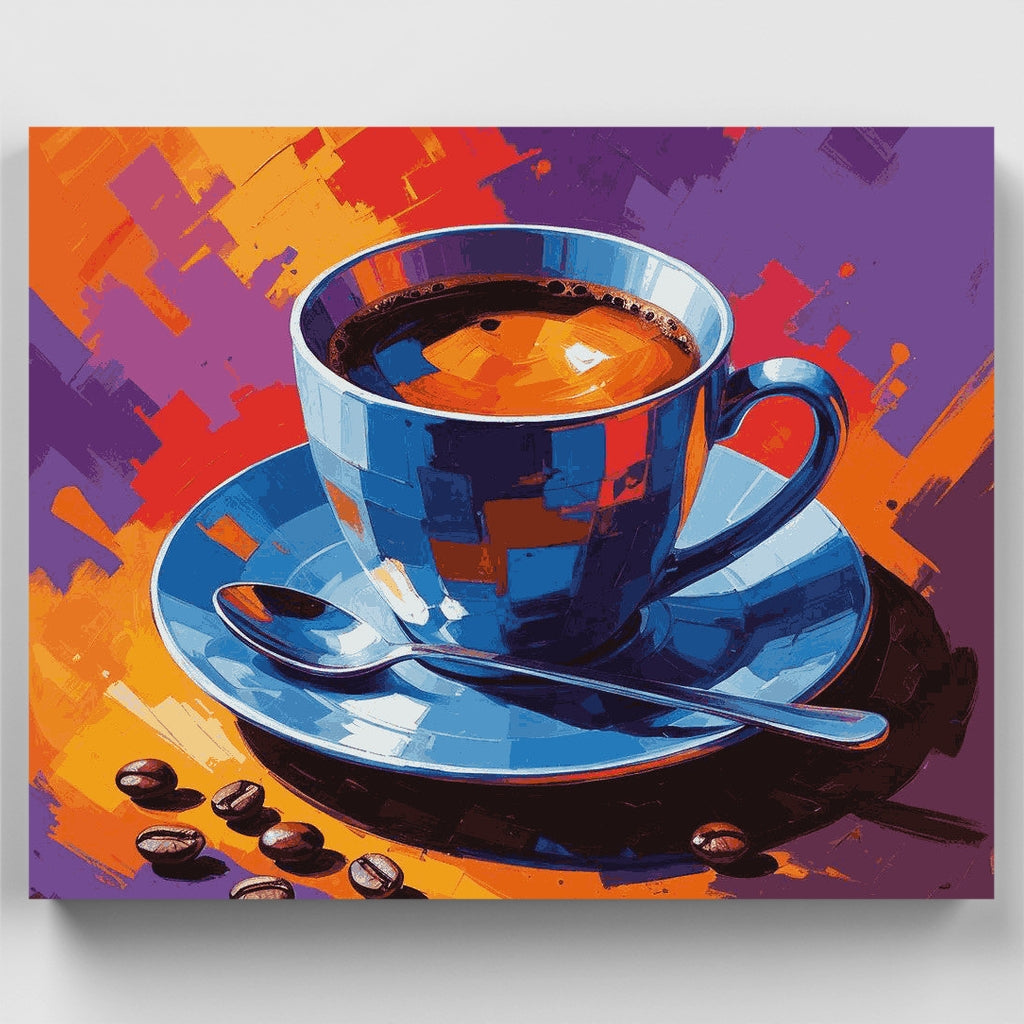 Café y granos - Kit de pintura por números — Estándar