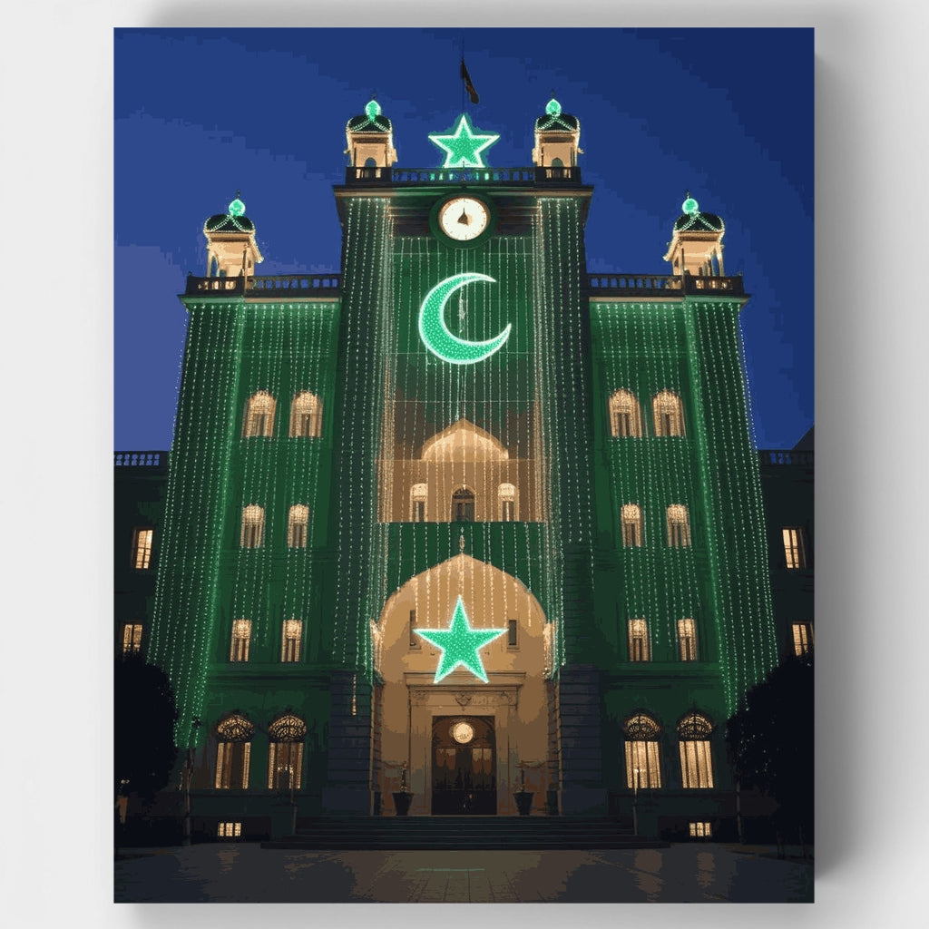 Pakistan Independence Day Celebration - Paint by Numbers Kit