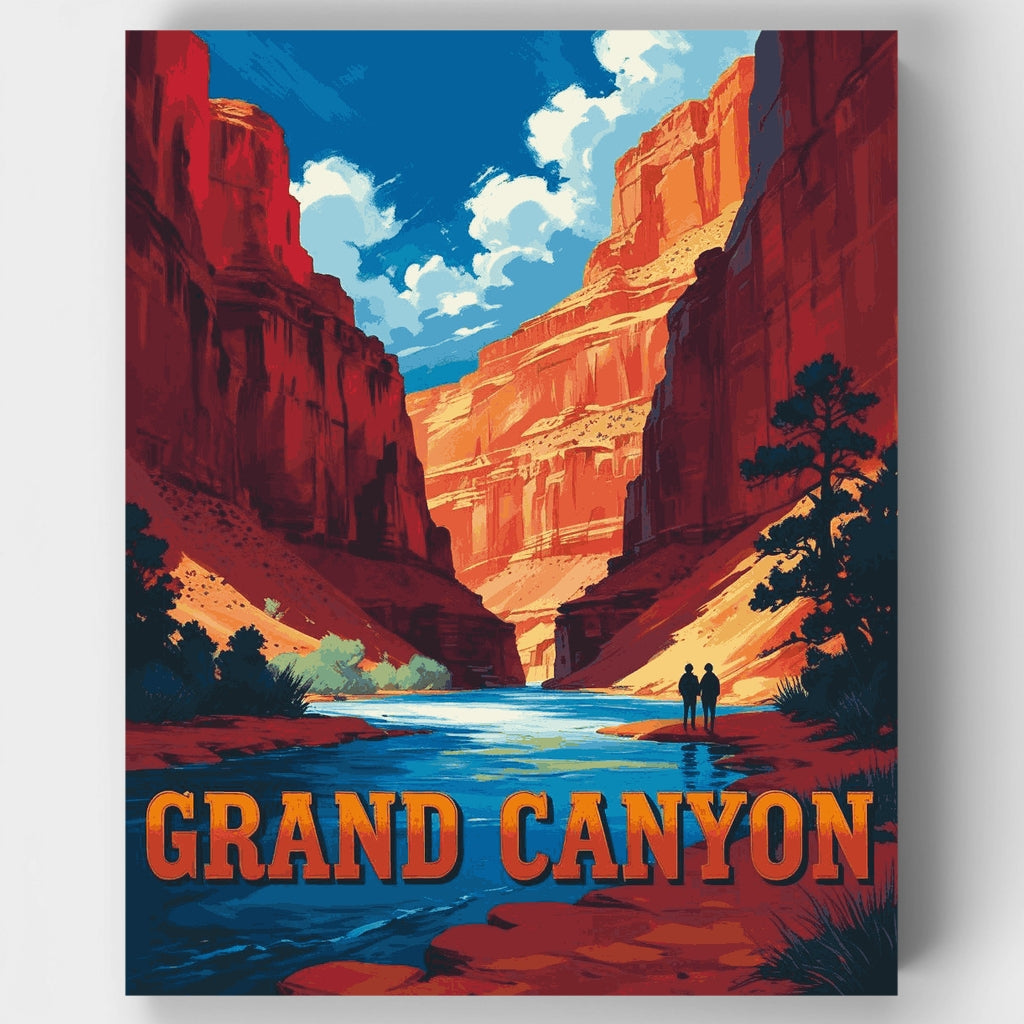Kit de pintura por números - Aventura en el desierto del Gran Cañón — Estándar