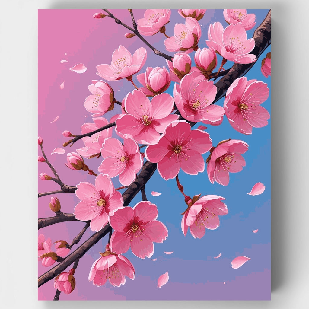 Flores de cerezo - Kit de pintura por números — Estándar