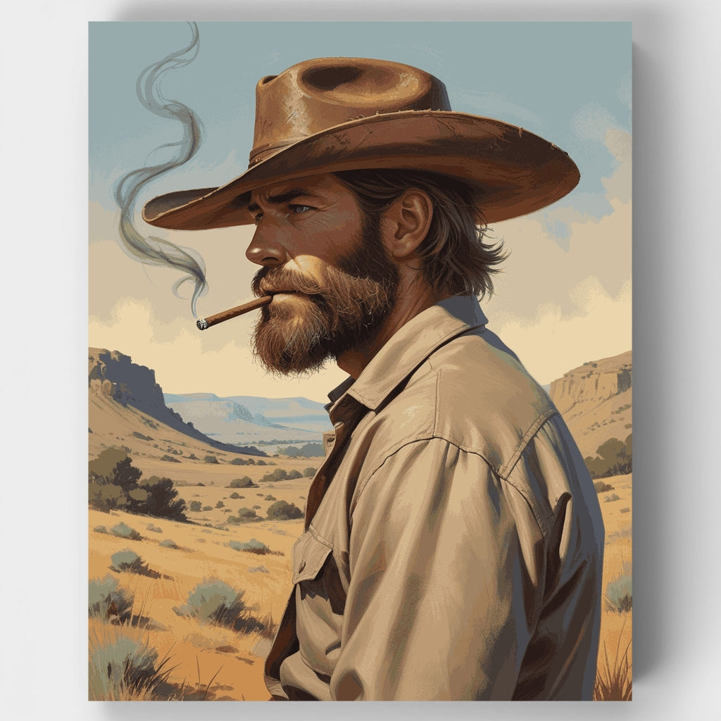 Vaquero rudo - Kit de pintura por números — Estándar