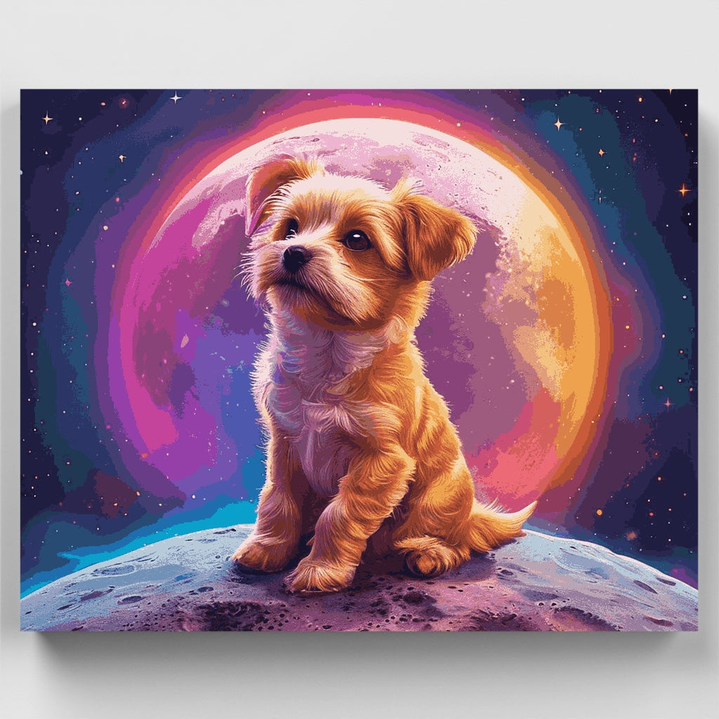Cosmic Puppy - Paint by Numbers Kit