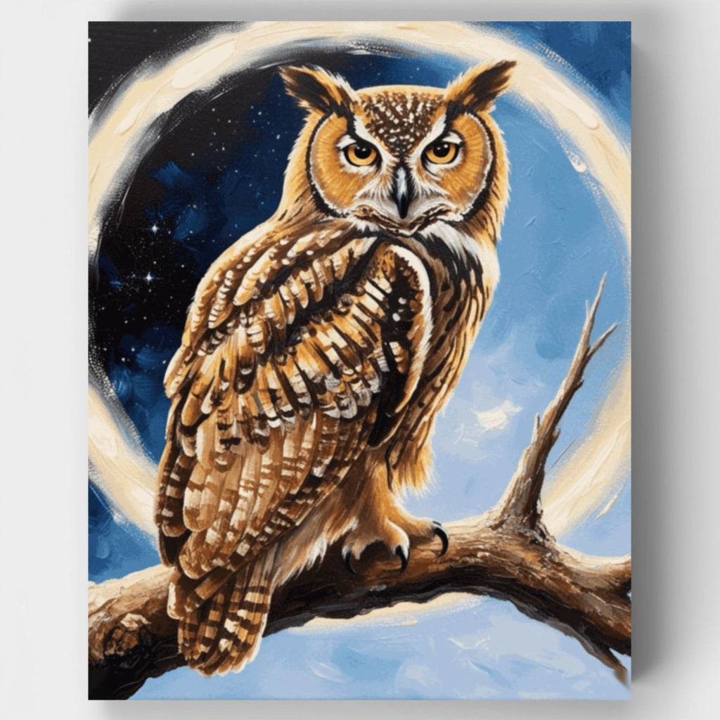 Búho Majestuoso - Kit de Pintura por Números — Estándar