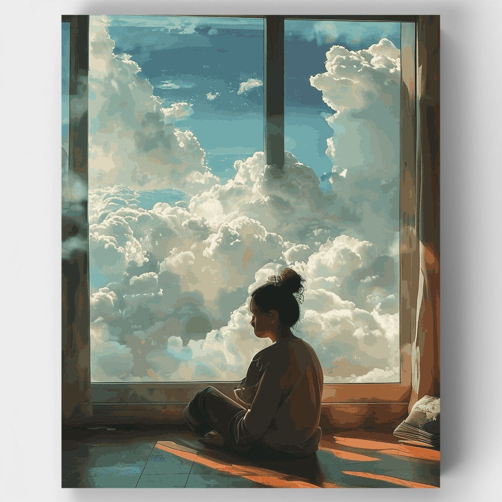 Dreamer by the Window - Paint by Numbers Kit