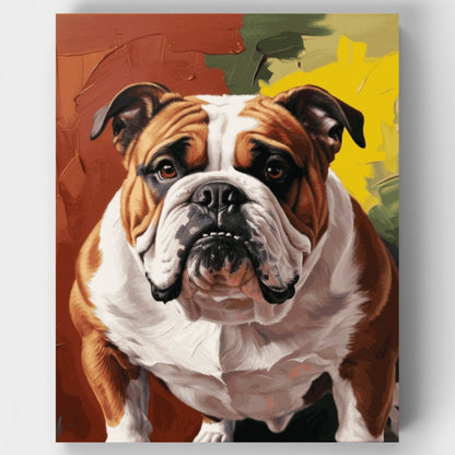 Bulldog Portrait - Paint by Numbers Kit