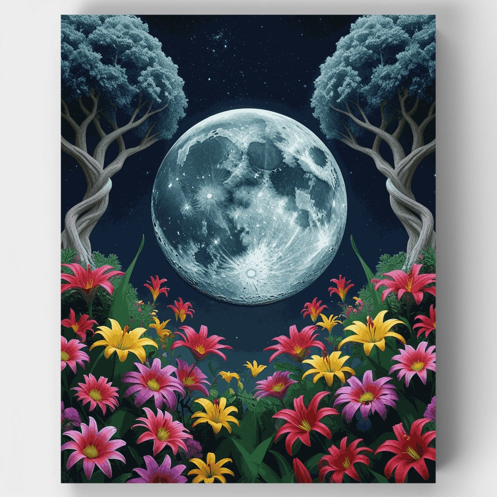 Jardín a la luz de la luna - Kit de pintura por números — Estándar