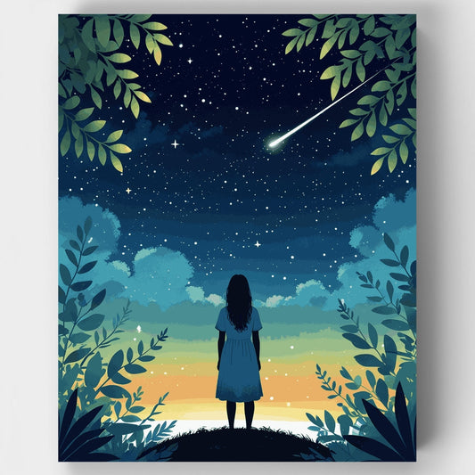 Stargazing Silhouette - Paint by Numbers Kit