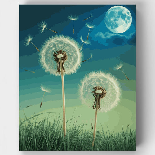 Moonlit Dandelions - Paint by Numbers Kit