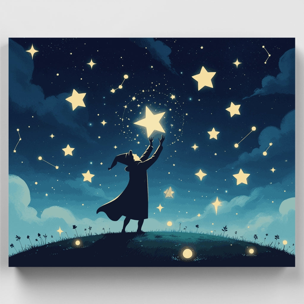 Alcanzando las estrellas - Kit de pintura por números — Estándar