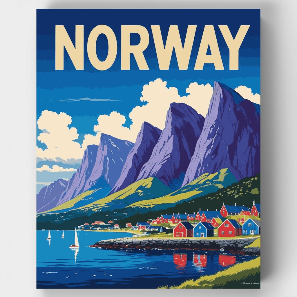 Noruega - Kit de pintura por números — Estándar