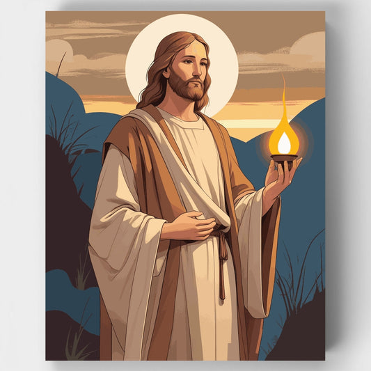 Light Bearer in Robes - Paint by Numbers Kit