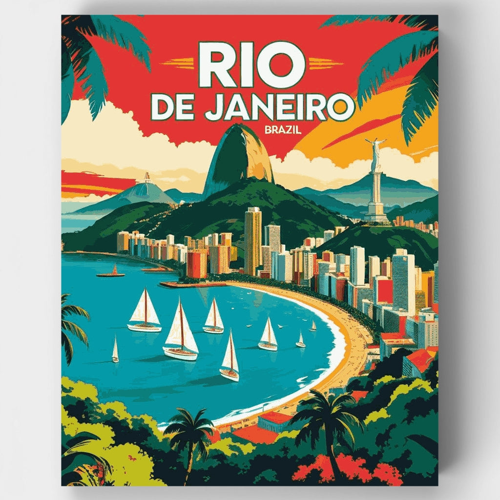 Paraíso en Río de Janeiro - Kit de pintura por números — Estándar