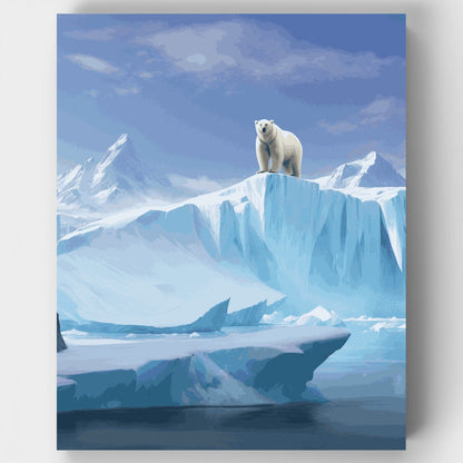 Arctic Polar Bear - Paint by Numbers Kit