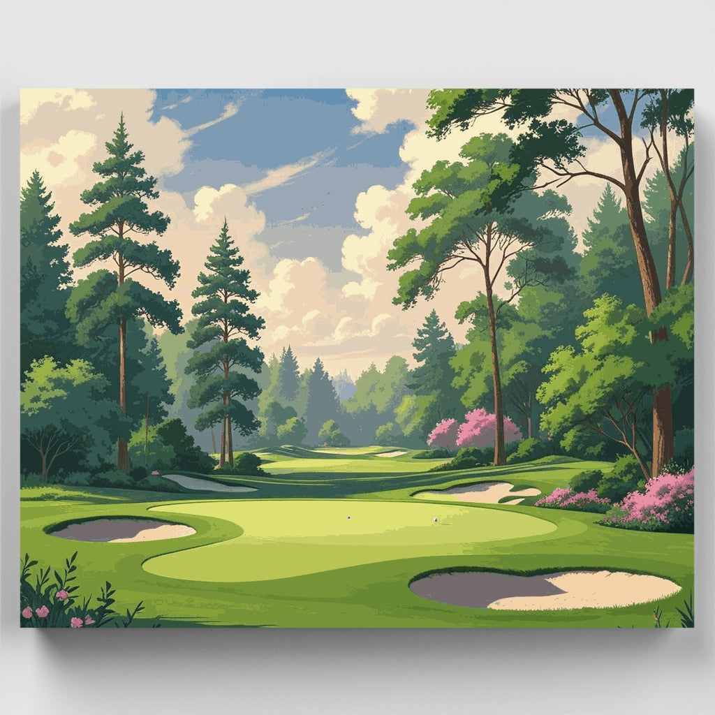 Serene Golf Course - Paint by Numbers Kit