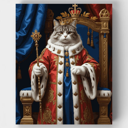 Royal Cat King - Paint by Numbers Kit