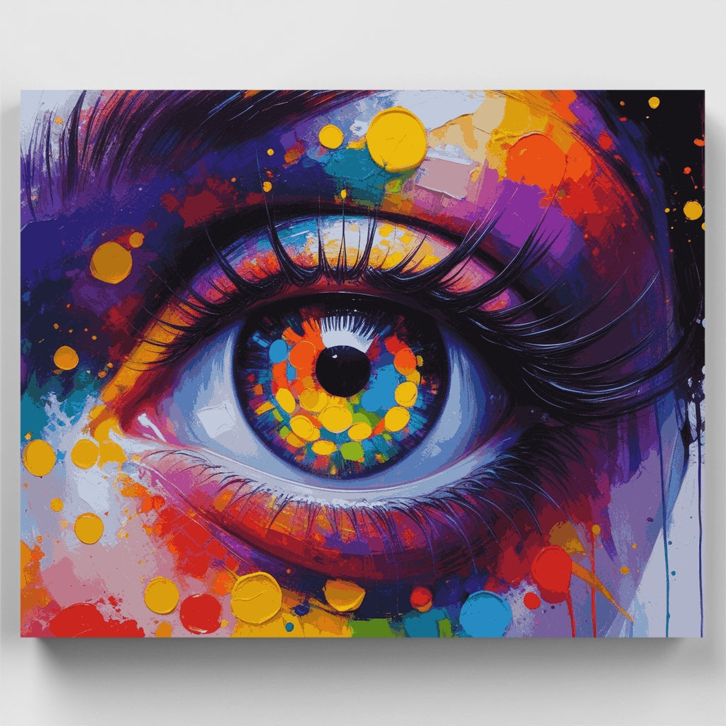 Ojo de caleidoscopio - Kit de pintura por números — Estándar