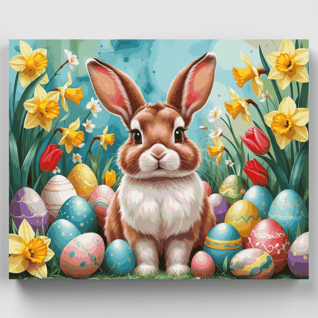 Easter Bunny Garden - Paint by Numbers Kit