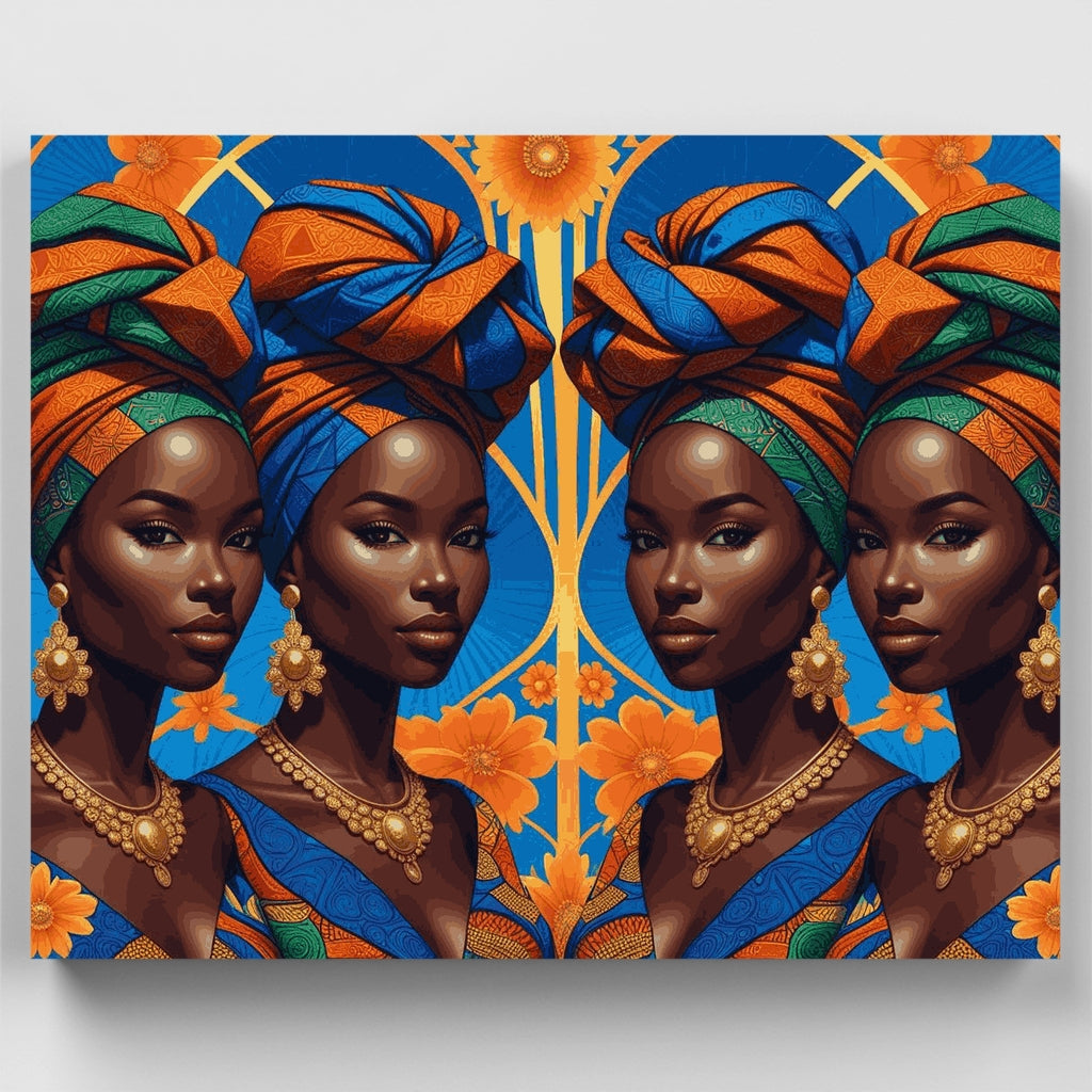 Reinas Africanas - Kit de pintura por números — Estándar