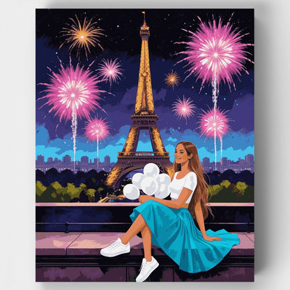 Paris Fireworks - Paint by Numbers Kit