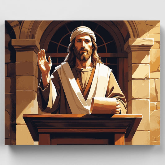 Jesus Teaching - Paint by Numbers Kit