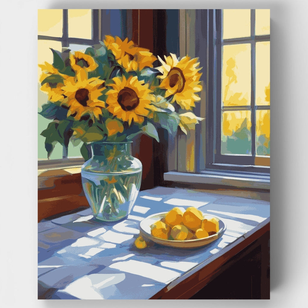 Resplandor de Girasoles - Kit de Pintura por Números — Estándar