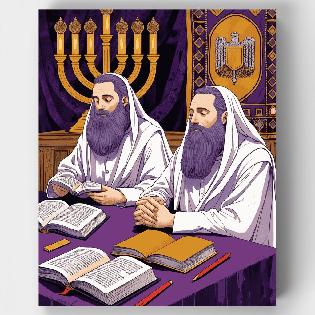 Jewish Scholars Study - Paint by Numbers Kit