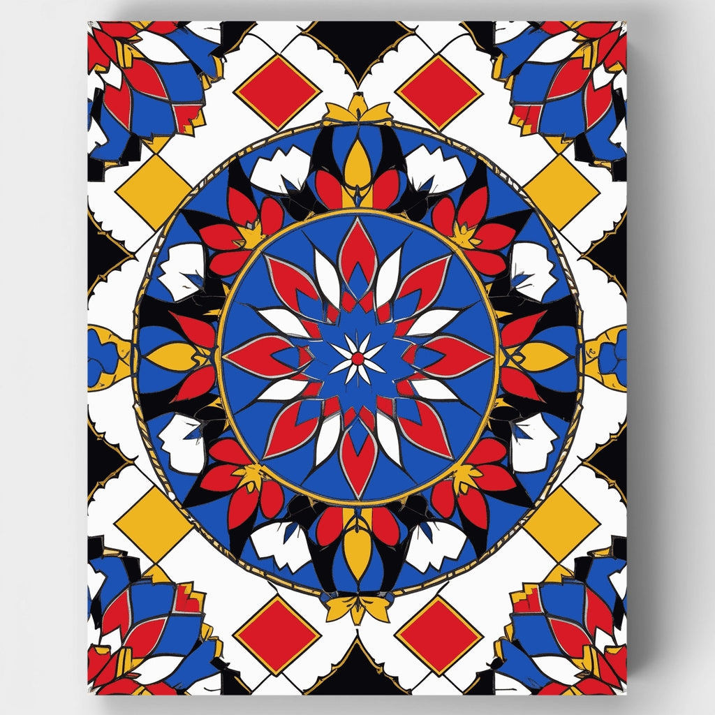 Islamic Geometric Mandala - Paint by Numbers Kit