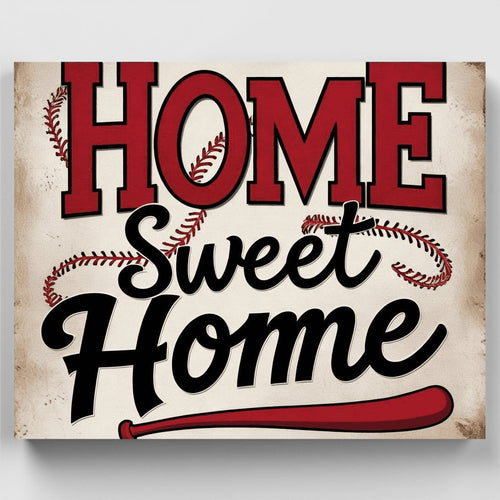 Home Sweet Home Baseball - Paint by Numbers Kit