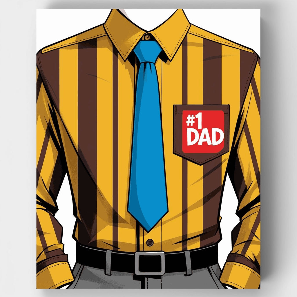 #1 Dad Shirt - Paint by Numbers Kit