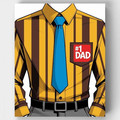 #1 Dad Shirt - Paint by Numbers Kit