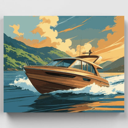 Luxury Yacht Adventure - Paint by Numbers Kit