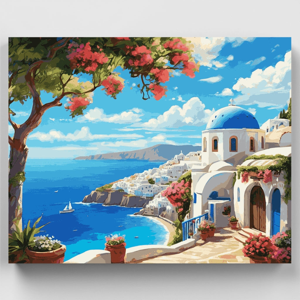 Sueño de Santorini - Kit de pintura por números — Estándar