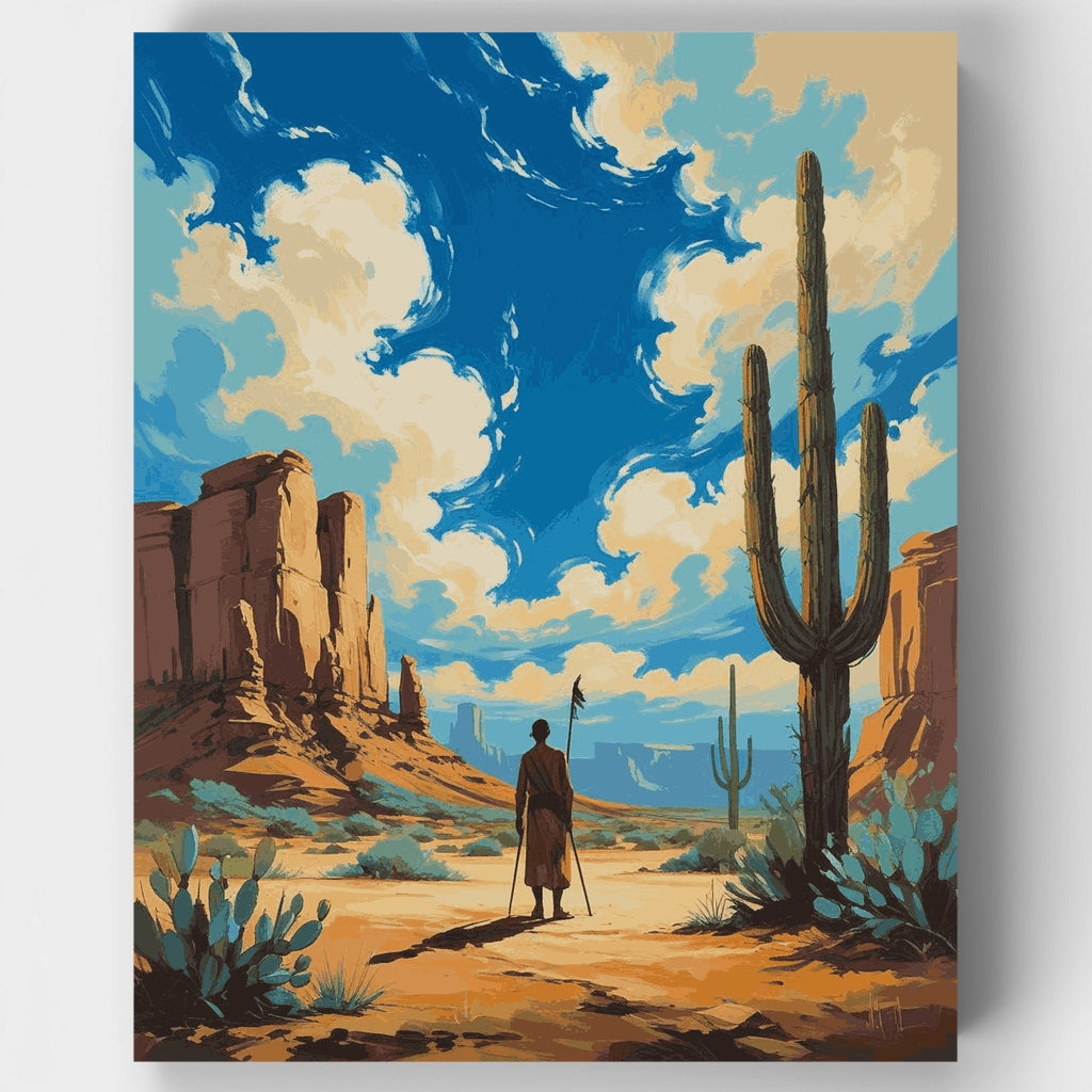 Nómada del desierto - Kit de pintura por números — Estándar