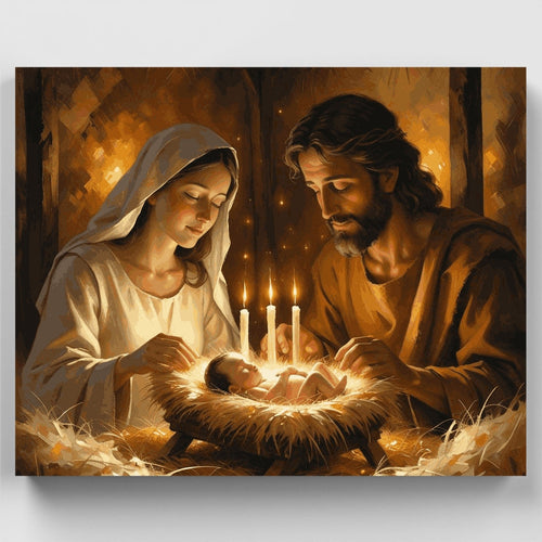 Nativity Scene - Paint by Numbers Kit