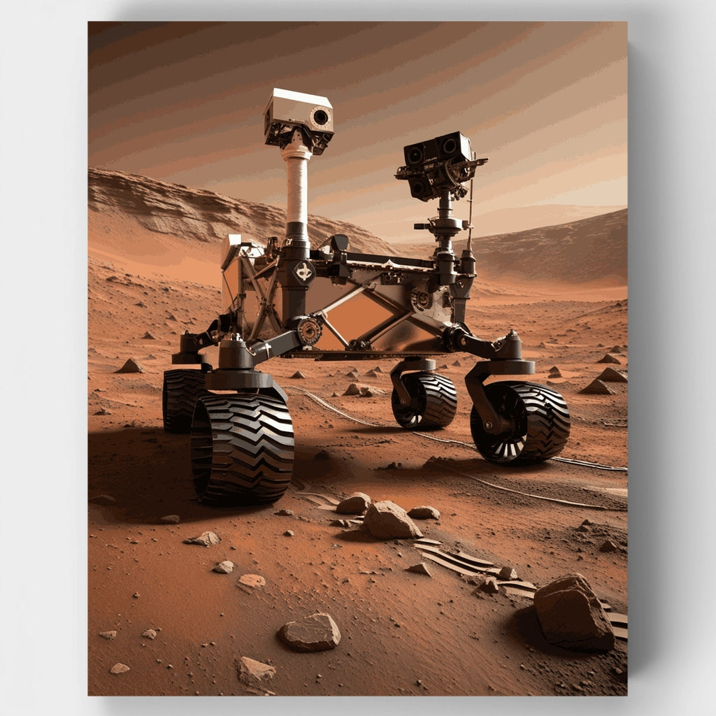 Exploración del rover de Marte - Kit de pintura por números — Estándar