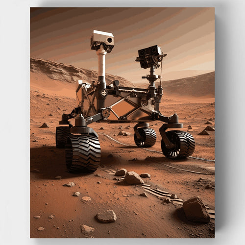 Mars Rover Exploration - Paint by Numbers Kit