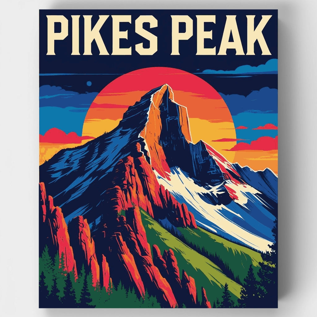 Pikes Peak - Kit de pintura por números — Estándar