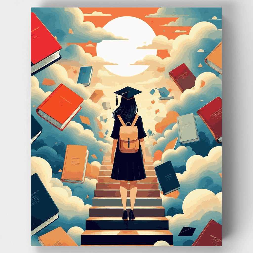 El viaje del graduado - Kit de pintura por números — Estándar