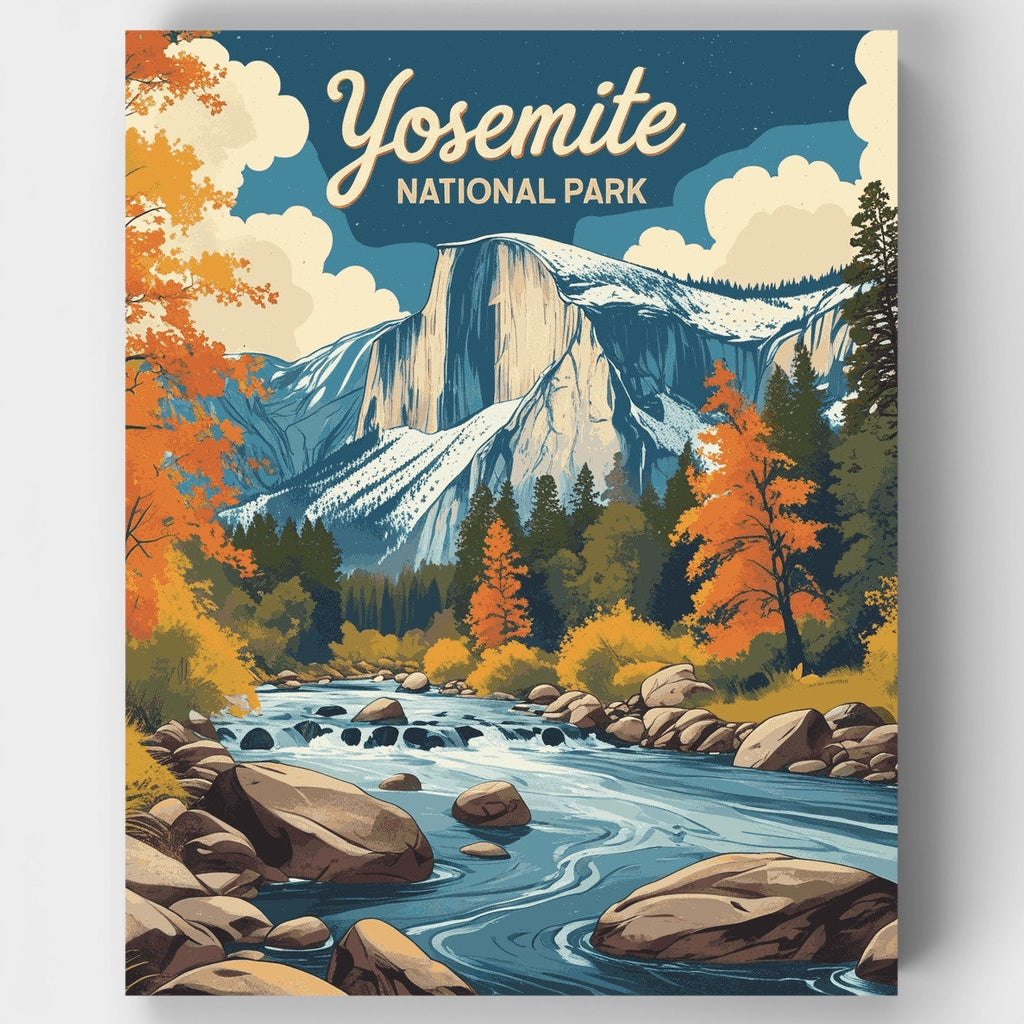 Majestuosidad de Half Dome - Kit de pintura por números — Estándar