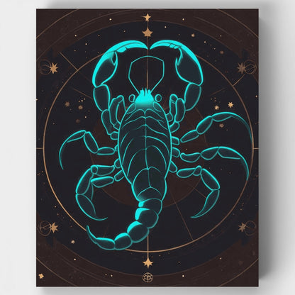 Celestial Scorpio Constellation - Paint by Numbers Kit