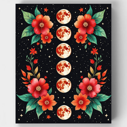 Lunar Bloom - Paint by Numbers Kit