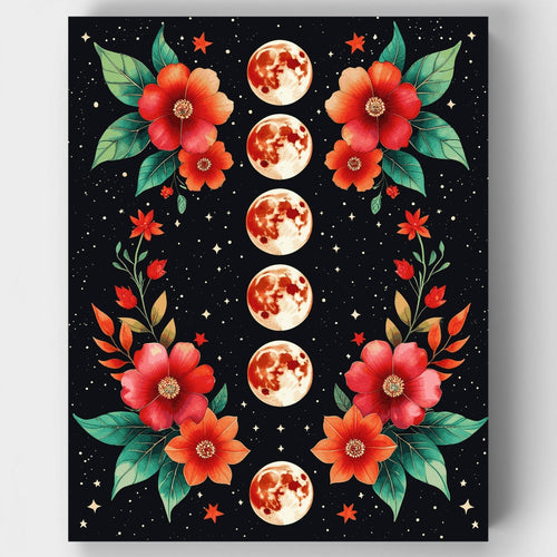 Lunar Bloom - Paint by Numbers Kit