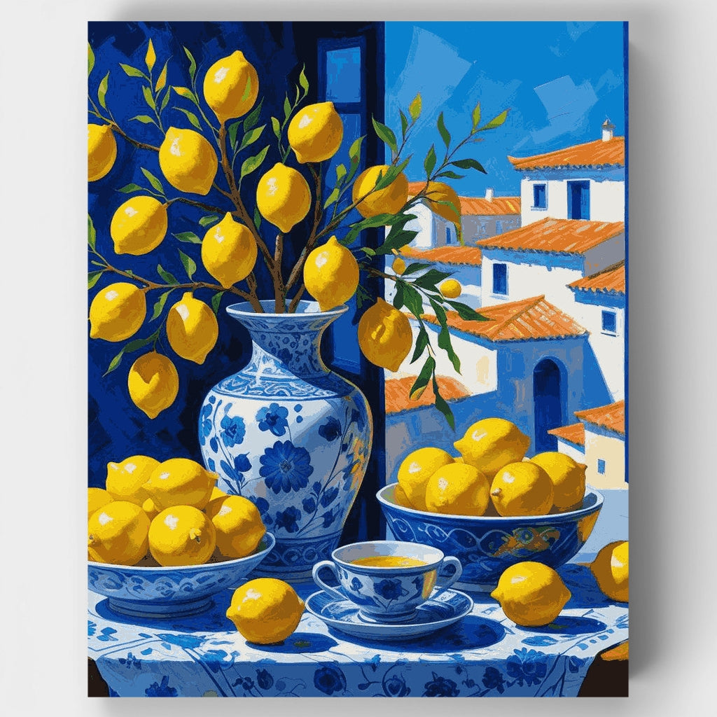 Limones mediterráneos - Kit de pintura por números — Estándar