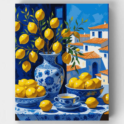 Mediterranean Lemons - Paint by Numbers Kit