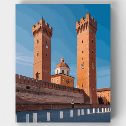 Medieval Italian Towers - Paint by Numbers Kit