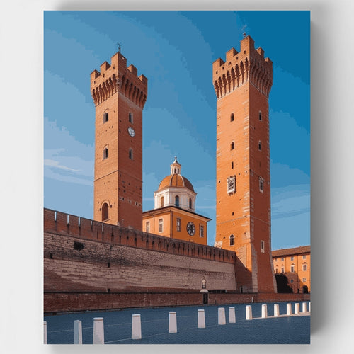 Medieval Italian Towers - Paint by Numbers Kit