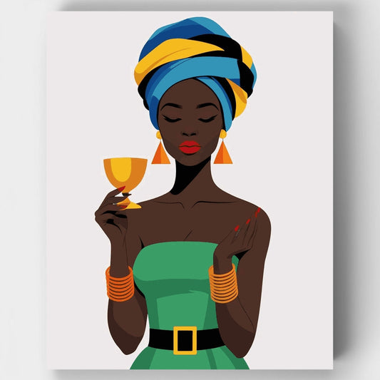 African Elegance - Paint by Numbers Kit